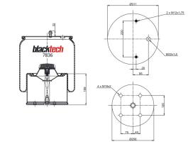 BLACKTECH RML7836C3 - FUELLE BLACKTECH LECIÑENA MODERNO 725NP03