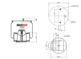 BLACKTECH RML75992CP - FUELLE BLACKTECH BPW 4881MB PLASTICO 36K