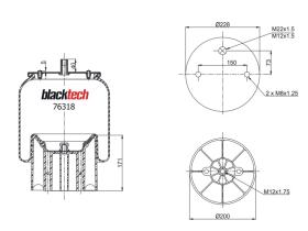 BLACKTECH RML76318CP - FUELLE BLACKTECH SCHMITZ 016512