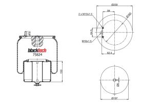 BLACKTECH RML75824C - FUELLE BLACKTECH VOLVO 4713N