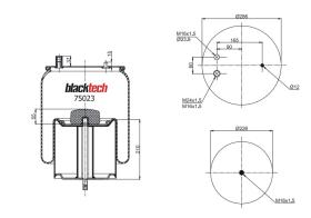 BLACKTECH RML75023C - FUELLE BLACKTECH RVI 4912NP07 2 TOMAS