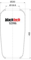 BLACKTECH RL92996 - MEMBRANA BLACKTECH 1885 N1