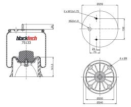 BLACKTECH RML75133CP - FUELLE BLACKTECH SAF 4022NP03-2618V