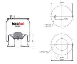 BLACKTECH RML70081C - FUELLE BLACKTECH HENDRICKSON