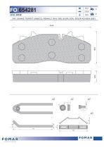 TRUCKLINE FO654281PRO - JGO PASTILLAS FRENO FOMAR WABCO PAN 19-1