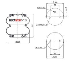 BLACKTECH FB2C21210P01 - TORPRESS BLACKTECH FD200-19 1/4 M10