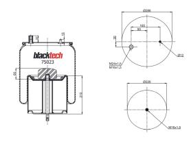 BLACKTECH RML75023C13 - FUELLE BLACKTECH RVI/VOLVO 4912NP13 1 TOMA