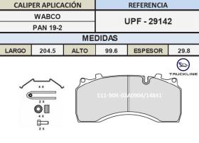 TRUCKLINE UPF29142 - JGO PASTILLAS TRUCKLINE RVI MIDLUM