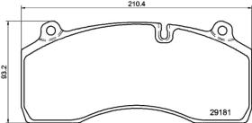 TRUCKLINE UPF29181 - JGO PASTILLAS FRENO TRUCKLINE HALDEX DB19