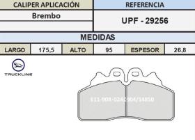 TRUCKLINE UPF29256 - JGO PASTILLAS TRUCKLINE IVECO EUROCARGO