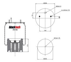 BLACKTECH RML78540CP - FUELLE BLACKTECH VALX 1T17DJ-8/US04200F