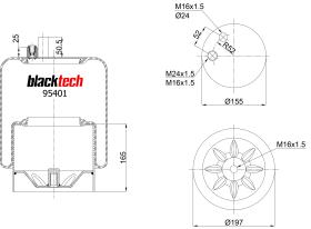 BLACKTECH RML95401C22 - FUELLE BLACKTECH MB 4390NP22