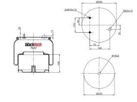 BLACKTECH RML7947C10 - FUELLE BLACKTECH DAF 836NP10