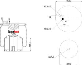 BLACKTECH RML75996C2 - FUELLE BLACKTECH MAN 4885N1P02