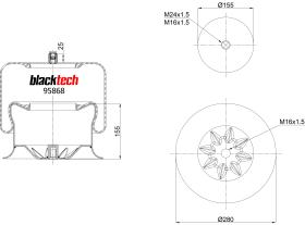 BLACKTECH RML95868C21 - FUELLE BLACKTECH MB 4757NP21