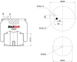 BLACKTECH RML75994C - FUELLE BLACKTECH MAN 4883N1P06