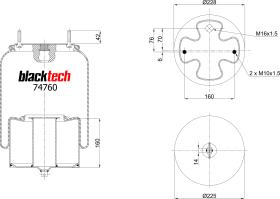 BLACKTECH RML74760C - FUELLE BLACKTECH VOLVO 6612NP01