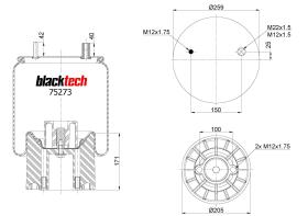 BLACKTECH RML75273CP - FUELLE BLACKTECH JOST